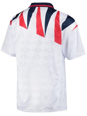 England maillot rétro domicile premier uniforme de football maillot haut de kit de football sportswear blanc homme coupe du monde 1990